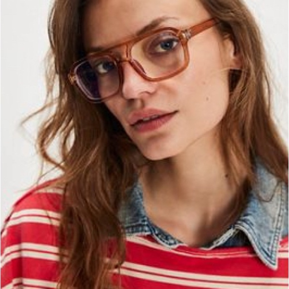 Free People Royal Aviator Blue Light Glasses